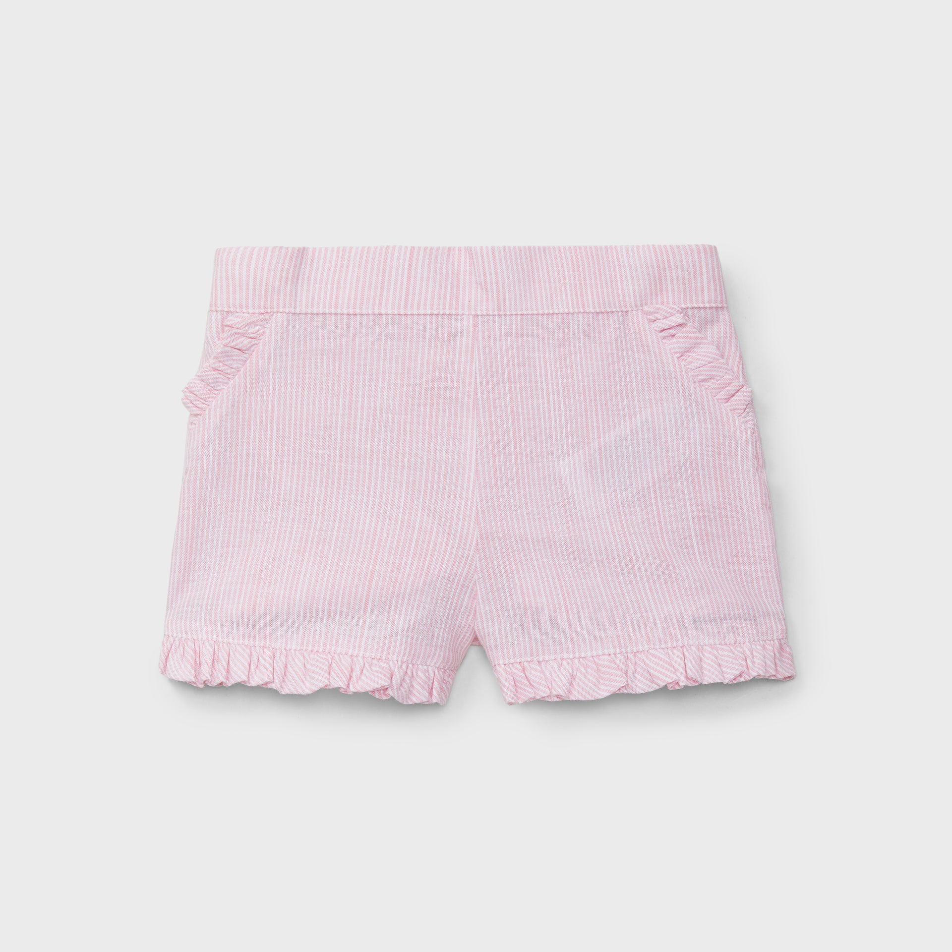 Dr. Kid Lichtroze gestreept shortje met frilly