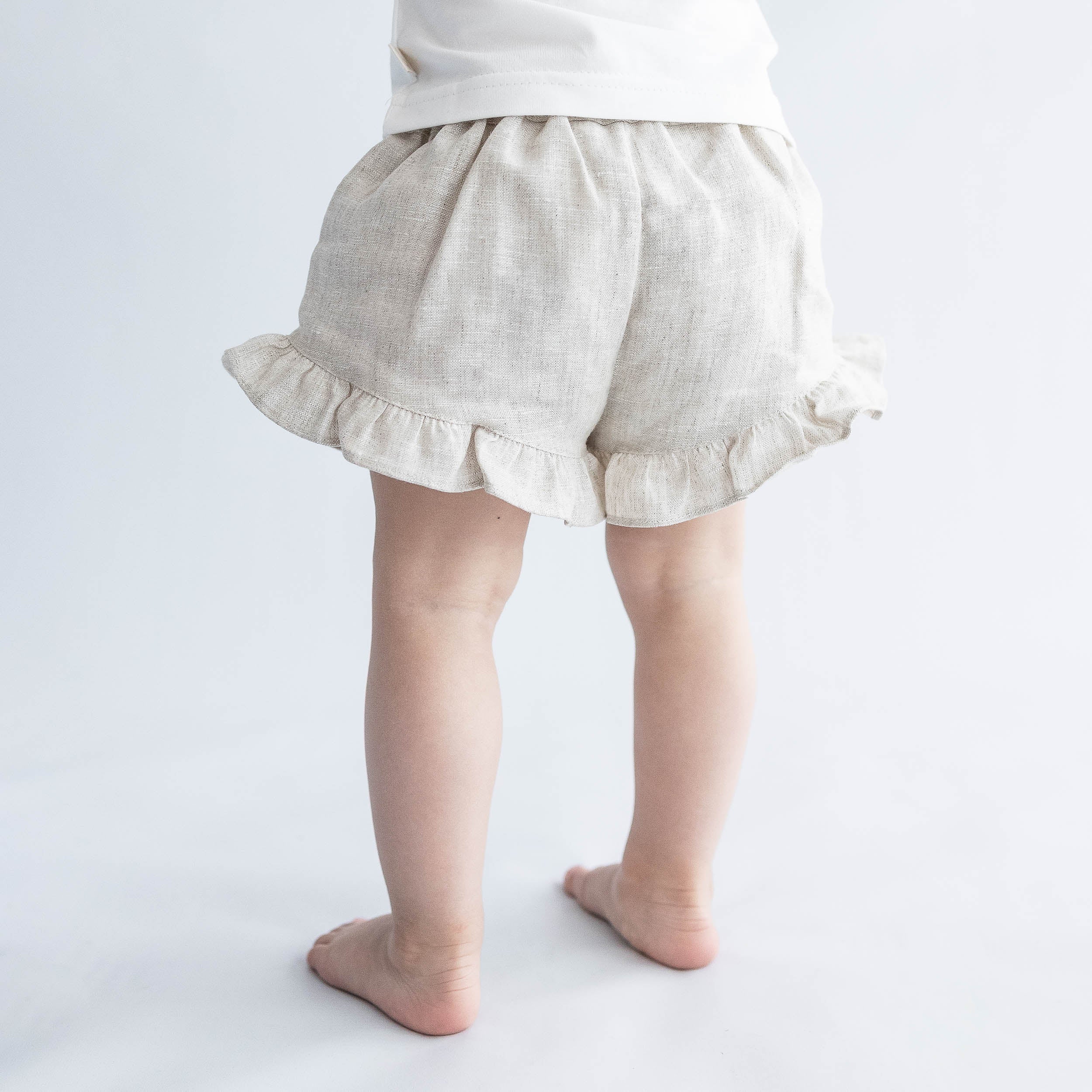 Baby Gi Beige frilly short