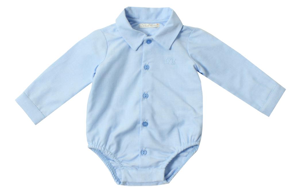 Dr. Kid blauw bodyhemd