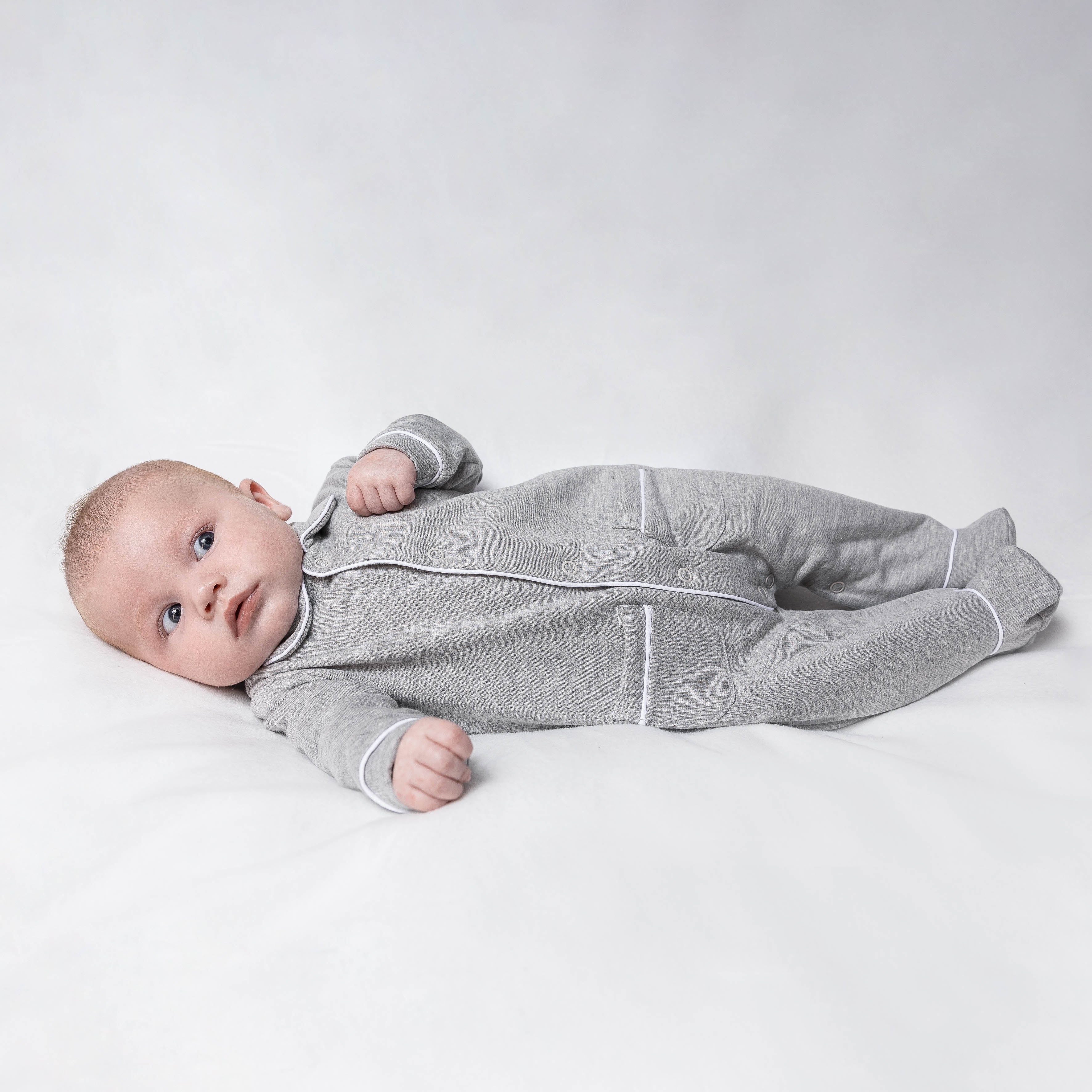 Living Nature pyjama grijze mesh met zakjes