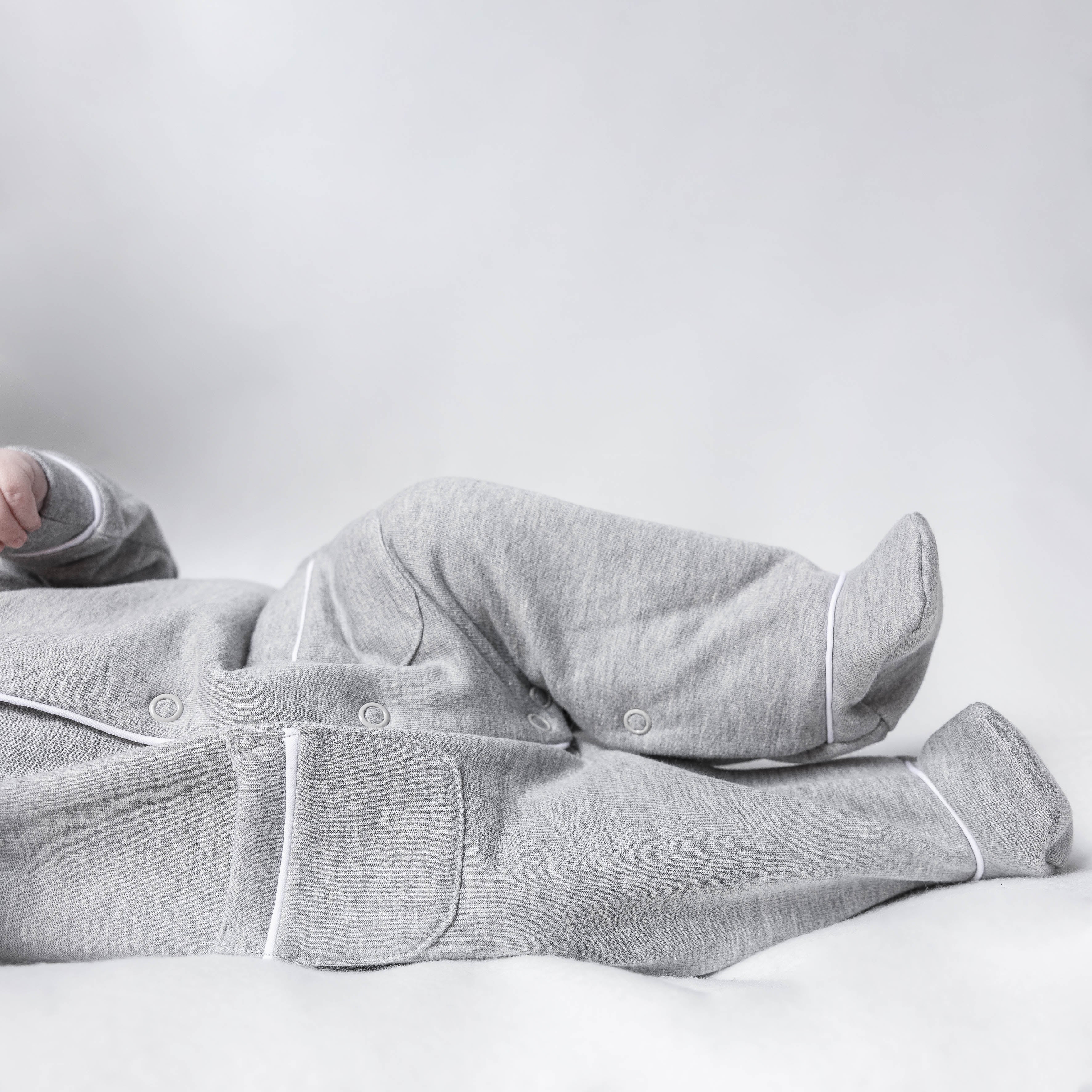 Living Nature pyjama grijze mesh met zakjes