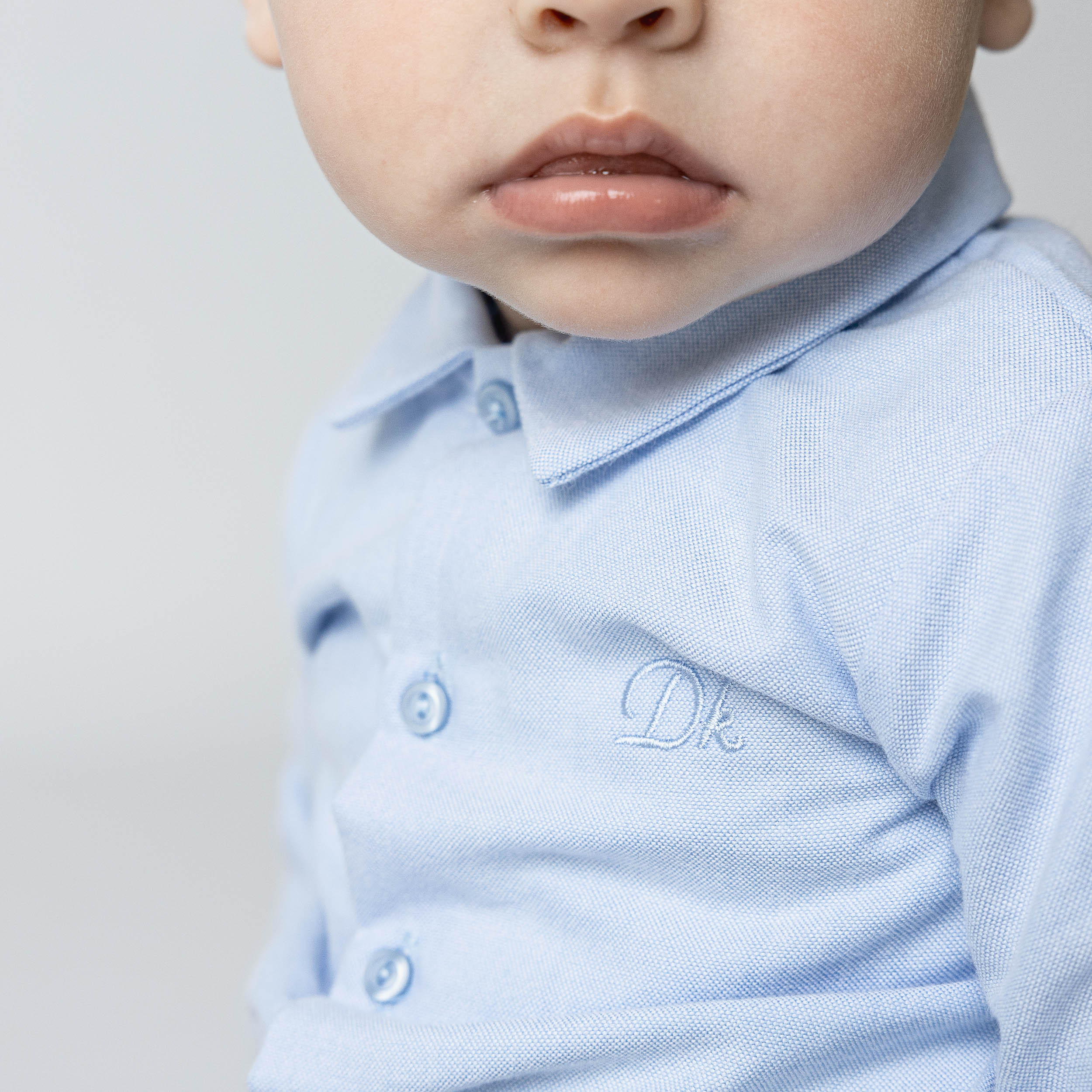 Dr. Kid blauw bodyhemd
