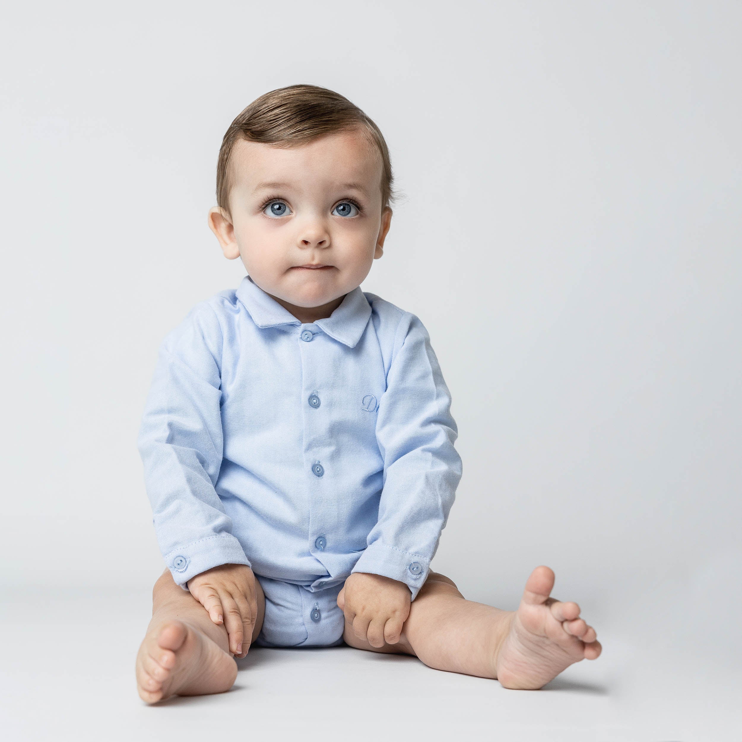 Dr. Kid blauw bodyhemd