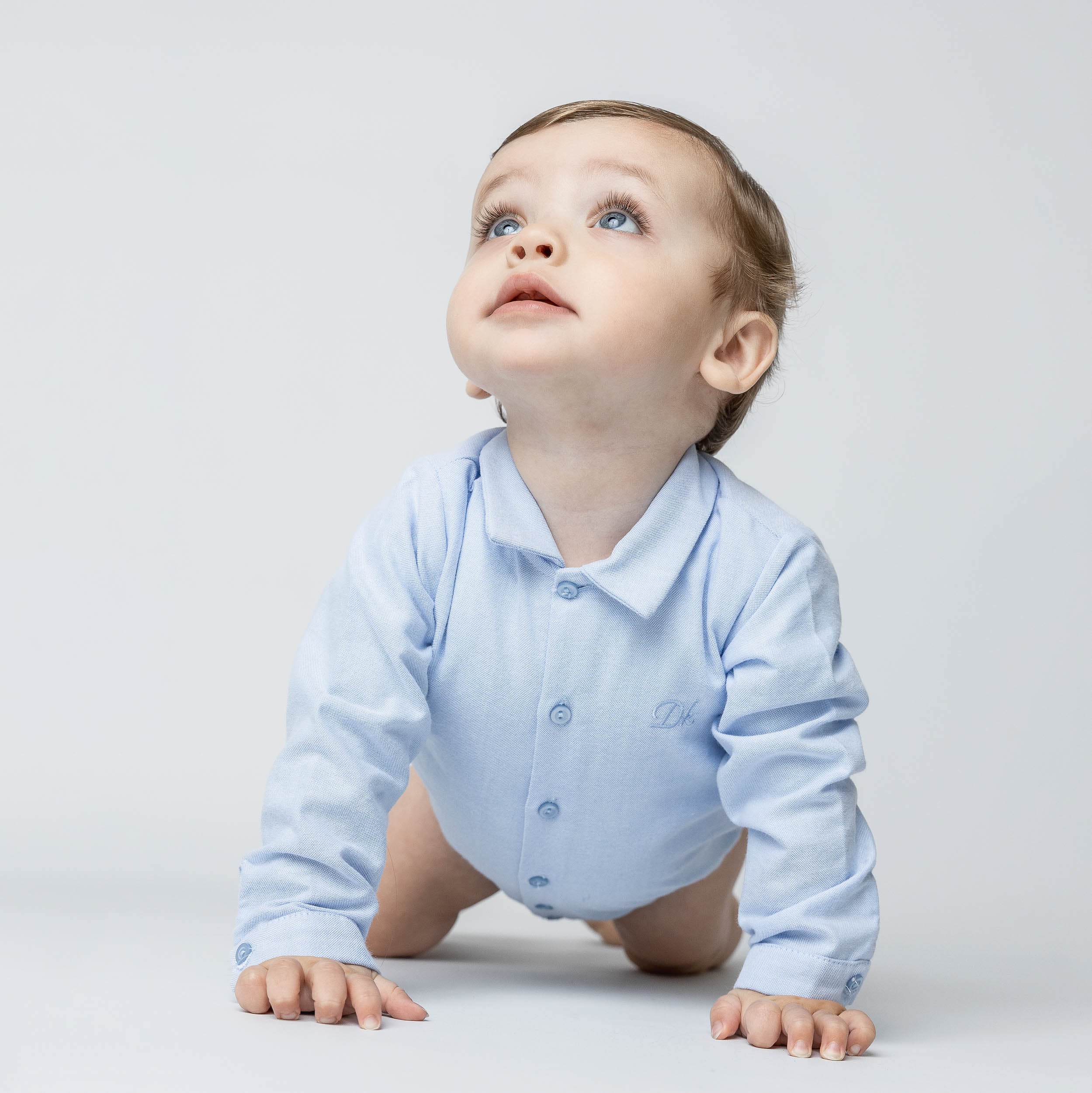Dr. Kid blauw bodyhemd