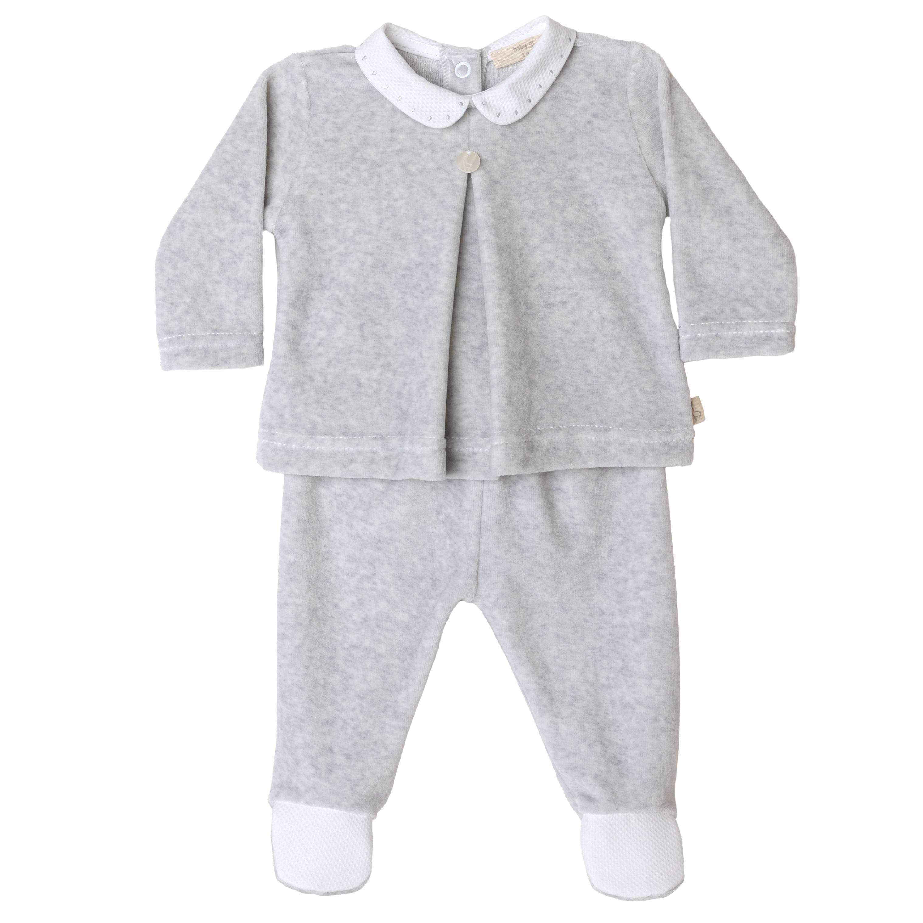Baby Gi tweedelig grijs babypakje