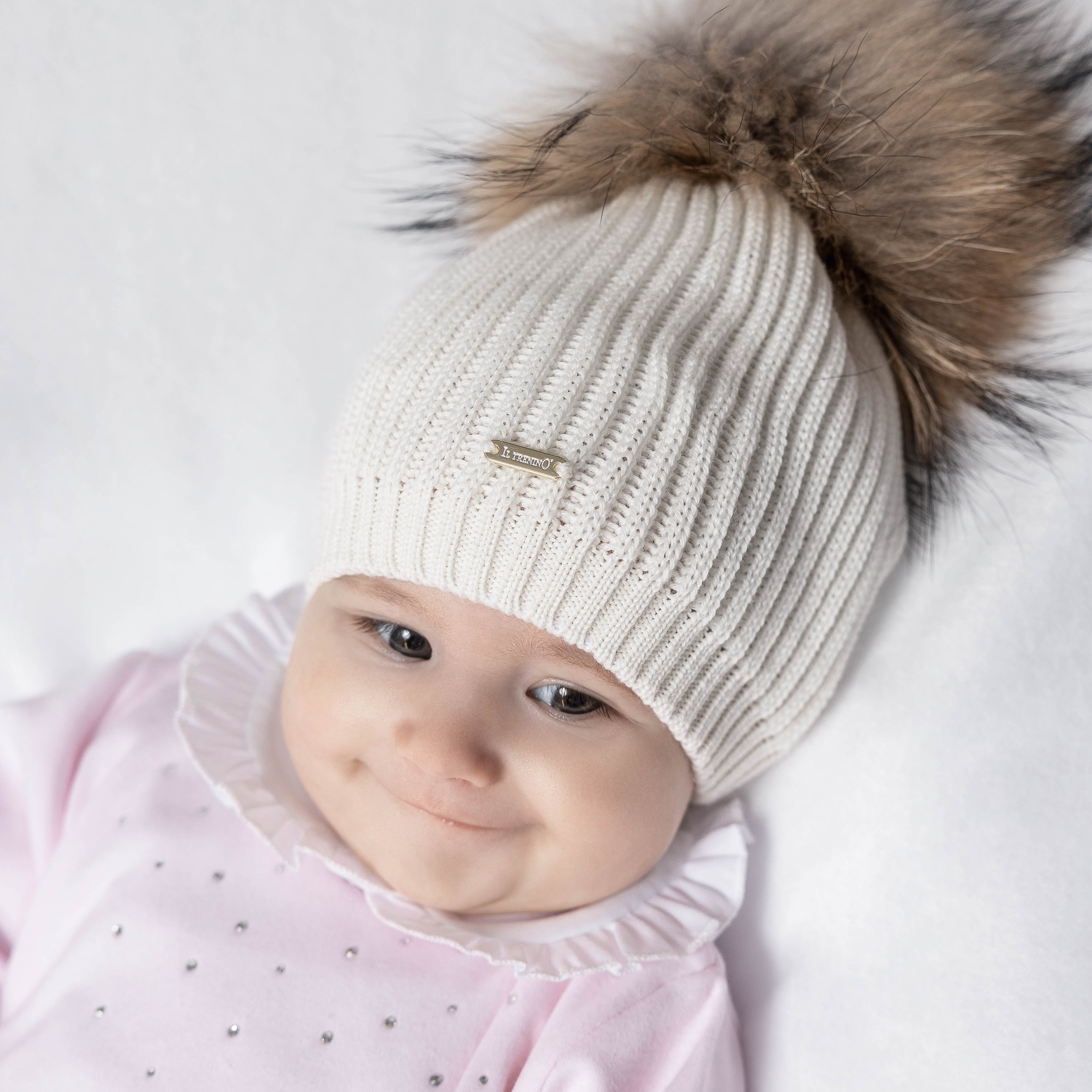 Il Trenino babymuts met pompon
